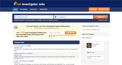 Desktop Screenshot of getinvestigatorjobs.com